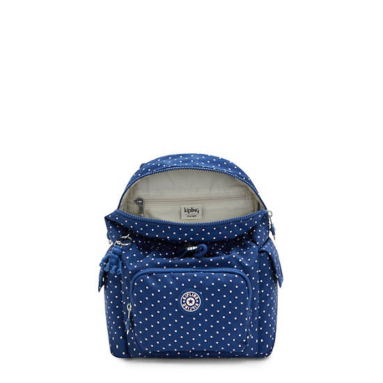 Mochilas Kipling City Pack Mini Printed Backpack Azules | MX 2022RV